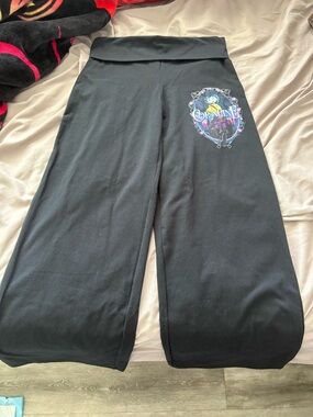 Othr Black Boot-Cut Flare Pants with Coraline Graphic